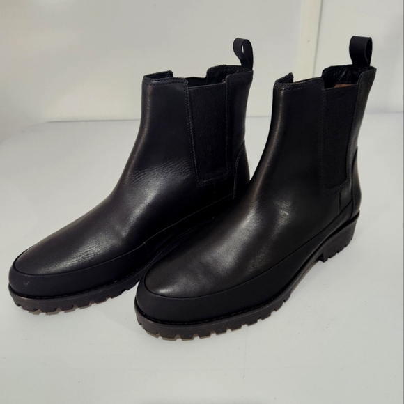Rebecca Allen Black Leather Ankle Boots, Size 8.5, NWOT - Picture 1 of 7
